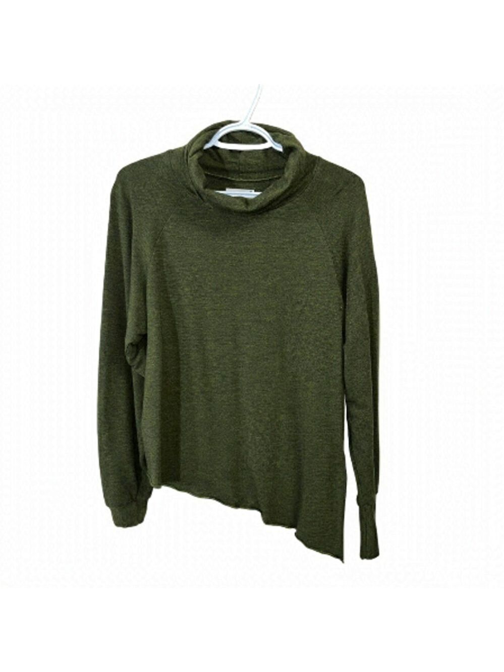 𝅺ASYMMETRICAL Super Soft Green Sweatshirt